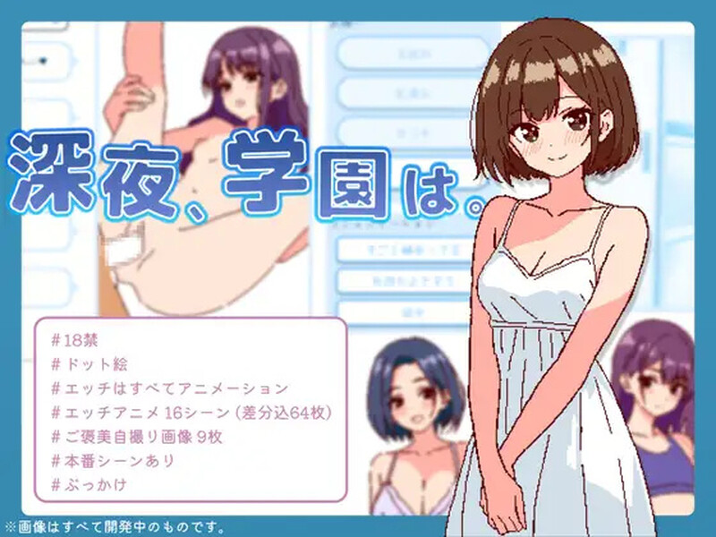【爆款SLG/像素动态/PC】深夜学园 深夜、学園は。 Ver1.1.0 官方中文版 [PC]-咔游